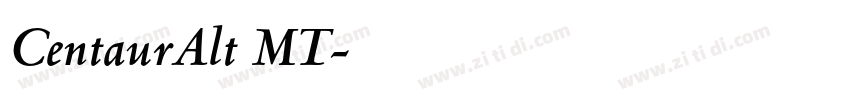 CentaurAlt MT字体转换